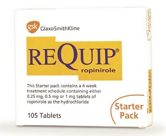 Препарат Requip фармацевтической компании GlaxoSmithKline